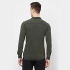 Solid Casual Shirt, Olive, small image number null