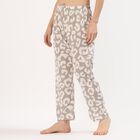Women's Muted Taupe Printed Relaxed Fit Pyjama, Light Grey, small