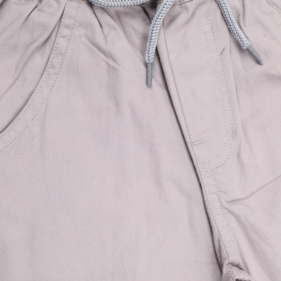 Boys' 100% Cotton Trousers, Light Grey, large image number null