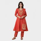 Women's Fuchsia Embroidered Ethnic Set, Fuchsia, small