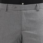 Men's Slim Fit Formal Trousers, हल्का ग्रे, small image number null