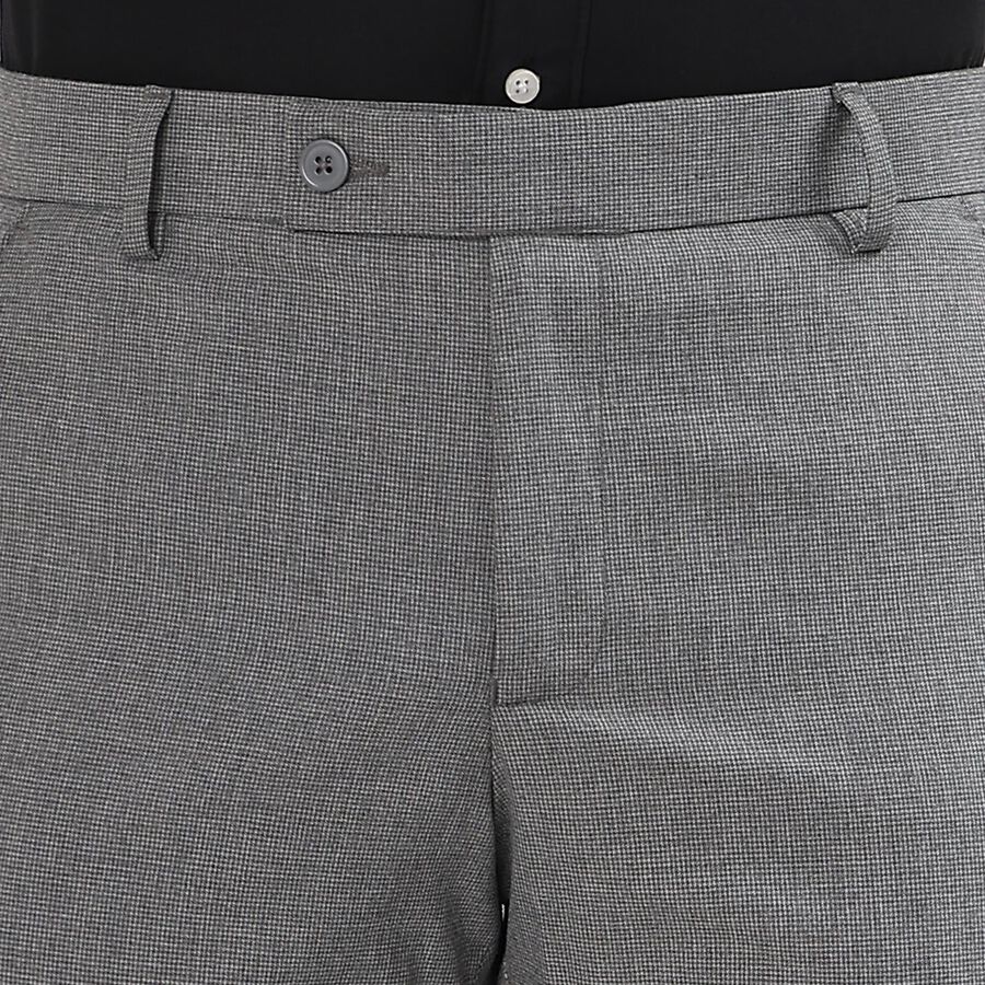 Men's Slim Fit Formal Trousers, हल्का ग्रे, large image number null