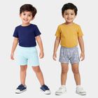 Boys' Blue Cotton Regular Fit Briefs, Mid Blue, small