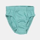 Boys' White Regular Fit Printed Briefs, सफ़ेद, small