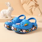 Girls' Blue Slingback Clogs Sandals, Blue, small
