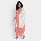 All Over Print 3/4th Sleeves Flared Kurta, Coral, small image number null