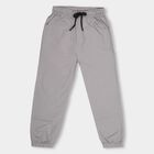 Boys' 100% Cotton Trousers , हल्का ग्रे, small