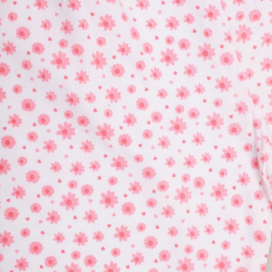 Girls' 100% Cotton Capri Set , Pink, large image number null