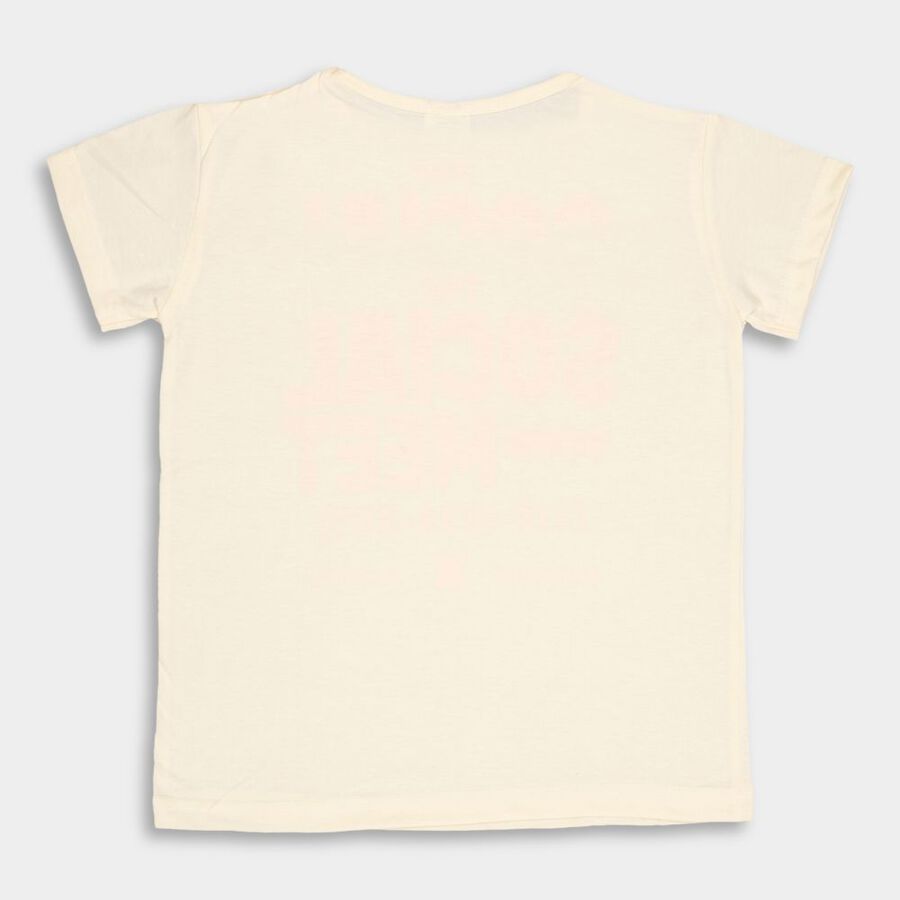 Girls' T-Shirt, Off White, large image number null