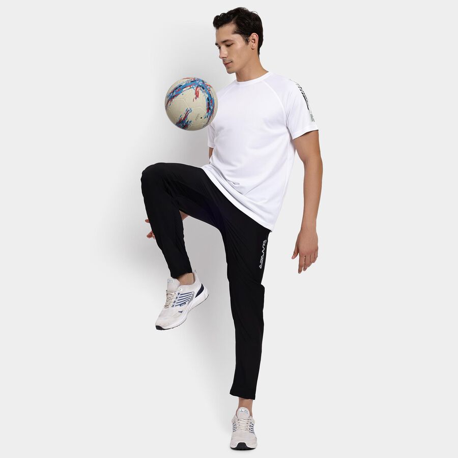 Men's Round Neck Half Sleeves T-Shirt, सफ़ेद, large image number null