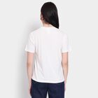Ladies' Round Neck T-Shirt, सफ़ेद, small