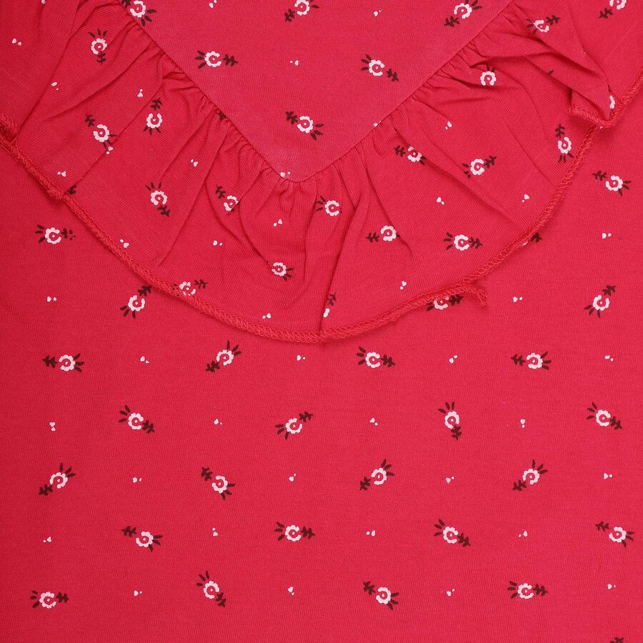 Girls' 100% Cotton T-Shirt, Fuchsia, large image number null