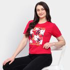 Ladies' Round Neck T-Shirt , Fuchsia, small