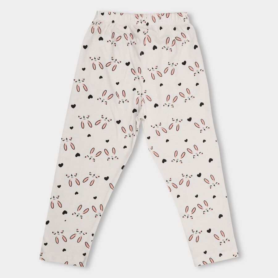 Girls' Pyjama , सफ़ेद, large