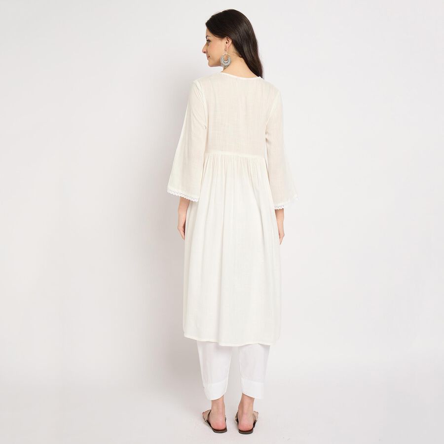 Ladies' Kurta , ऑफ व्हाइट, large image number null