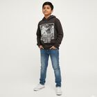 Boys' Sweatshirt, गहरा ग्रे, small image number null
