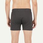 Men's Dark Grey Regular Fit Solid Trunks, गहरा ग्रे, small