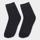 Boys' Deep Charcoal Black Regular Fit Socks, Navy Blue, small image number null