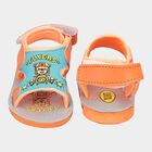 Boys Printed Slip-On Casual Sandals, Orange, small image number null