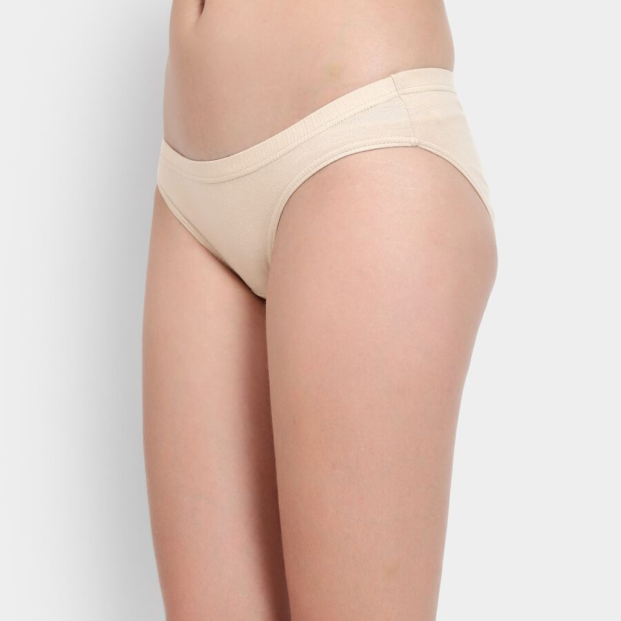 Ladies' 100% Cotton Panty, Beige, large image number null