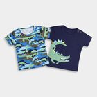 Infants' 100% Cotton T-Shirt , नेवी ब्लू, small