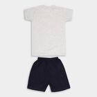 Boys Baba Suit, Melange Light Grey, small image number null