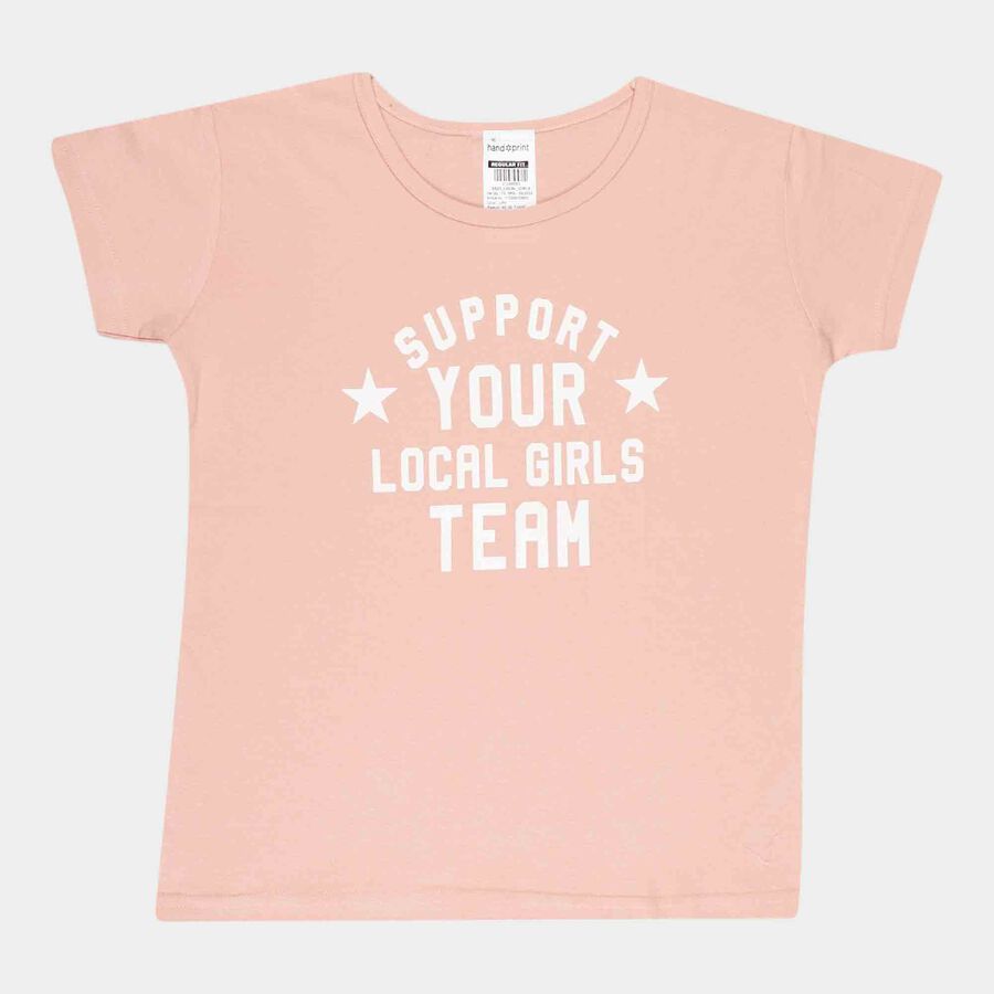 Printed T-Shirt, Light Pink, large image number null