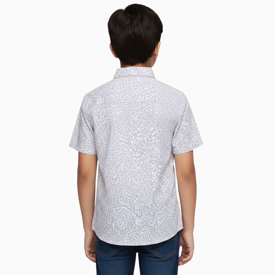 Boys' 100% Cotton Casual Shirt, White, large image number null