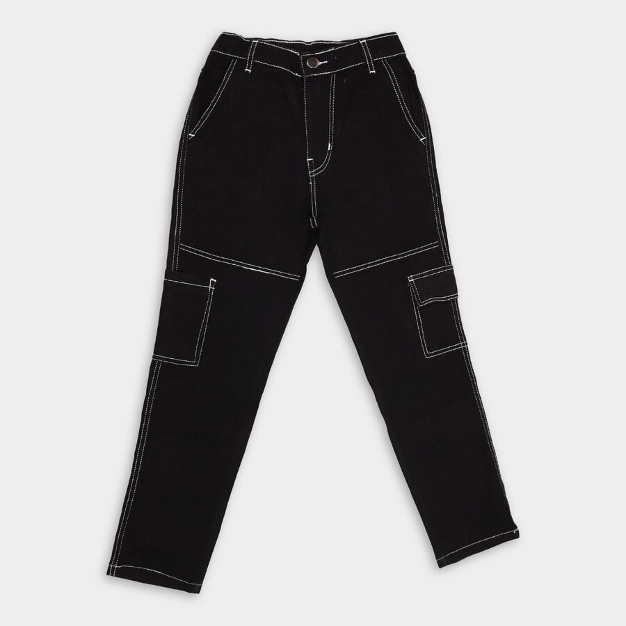 Boy's Jeans , काला, large image number null