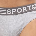 Men's V-Cut Briefs , Melange Light Grey, small image number null