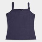 Girls' 100% Cotton Vest , नेवी ब्लू, small image number null
