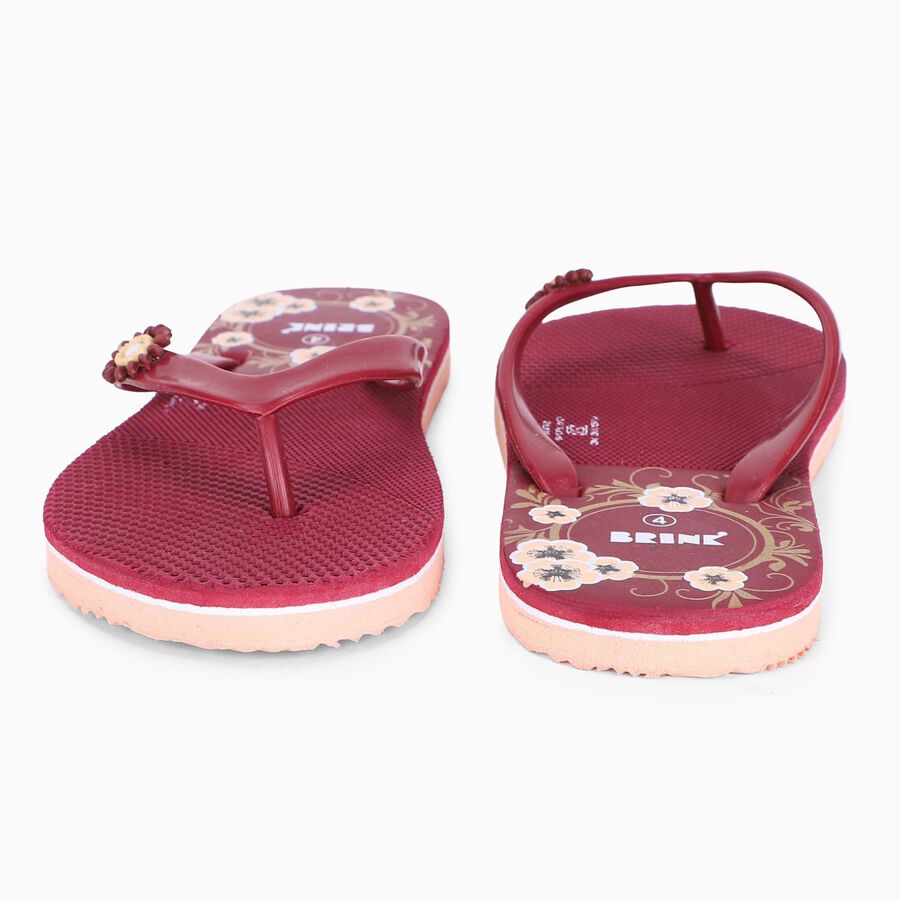 Ladies' Slipper, Maroon, large