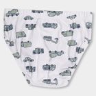 Kids' White V-Cut Briefs, Light Green, small image number null
