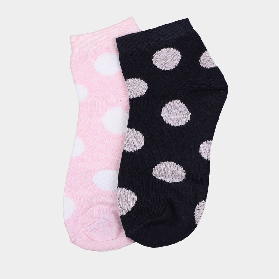 Girls Ankle Length Socks, Light Pink, large image number null