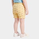 Girls Yellow Regular Fit Rainbow Printed Bloomer, Yellow, small