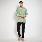 Men's 100% Cotton Casual Shirt, हल्का हरा, small image number null