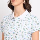 Ladies' 100% Cotton Polo T-Shirt, ऑफ व्हाइट, small image number null