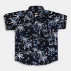 Boys' 100% Cotton Casual Shirt, Navy Blue, small image number null