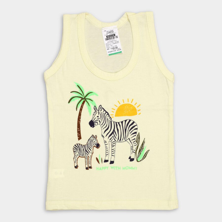 Infants' 100% Cotton Vest , Yellow, large