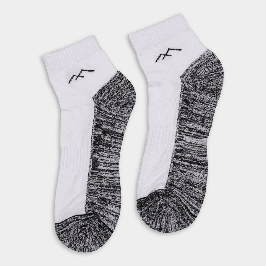 Men's Socks (Pack of 3), काला, large