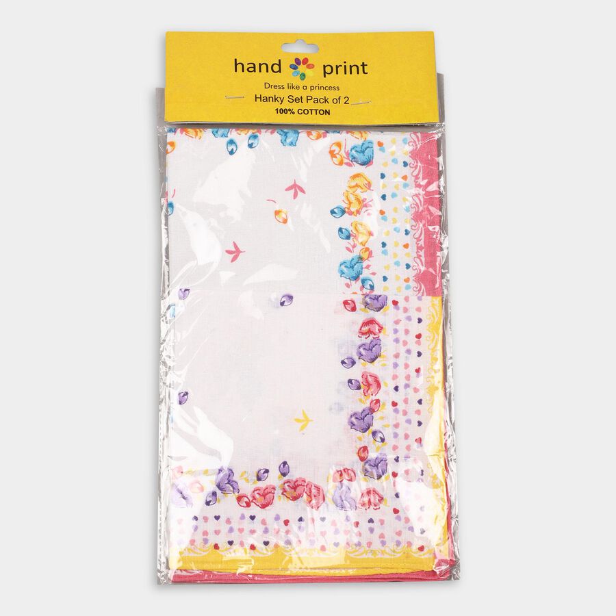 Girls' Hanky , सफ़ेद, large image number null