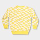 Boys Bright Yellow Crew Neck Printed Sweatshirt, Yellow, small image number null
