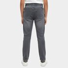 Boys' Light Grey Regular Fit Stretchable Jeans, हल्का ग्रे, small