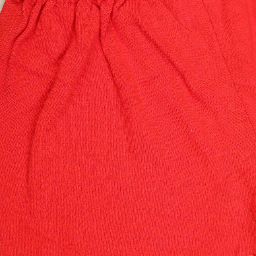 Infant Chest Printed Baba Suit, Red, large image number null