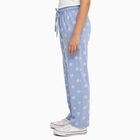 Girls' Light Blue Floral Printed Cotton Blend Pyjama, Light Blue, small image number null
