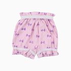 Infants Soft Pink Cotton Printed Bloomers, लाइलेक, small image number null