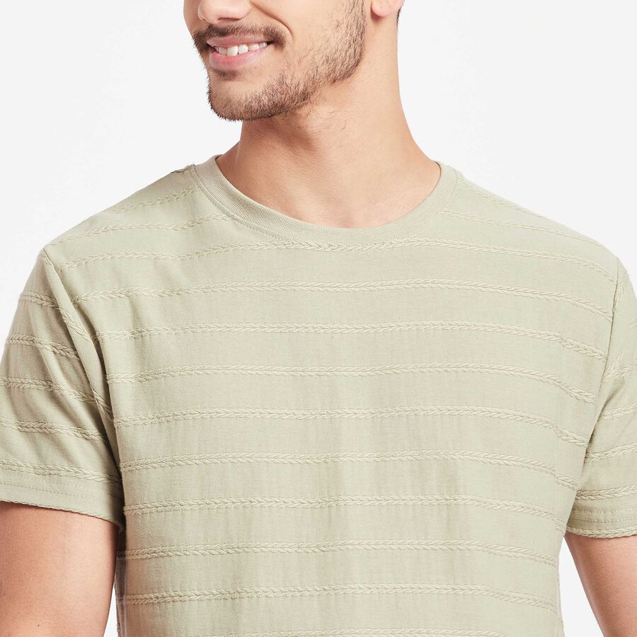 Round Neck T-Shirt, Light Green, large image number null
