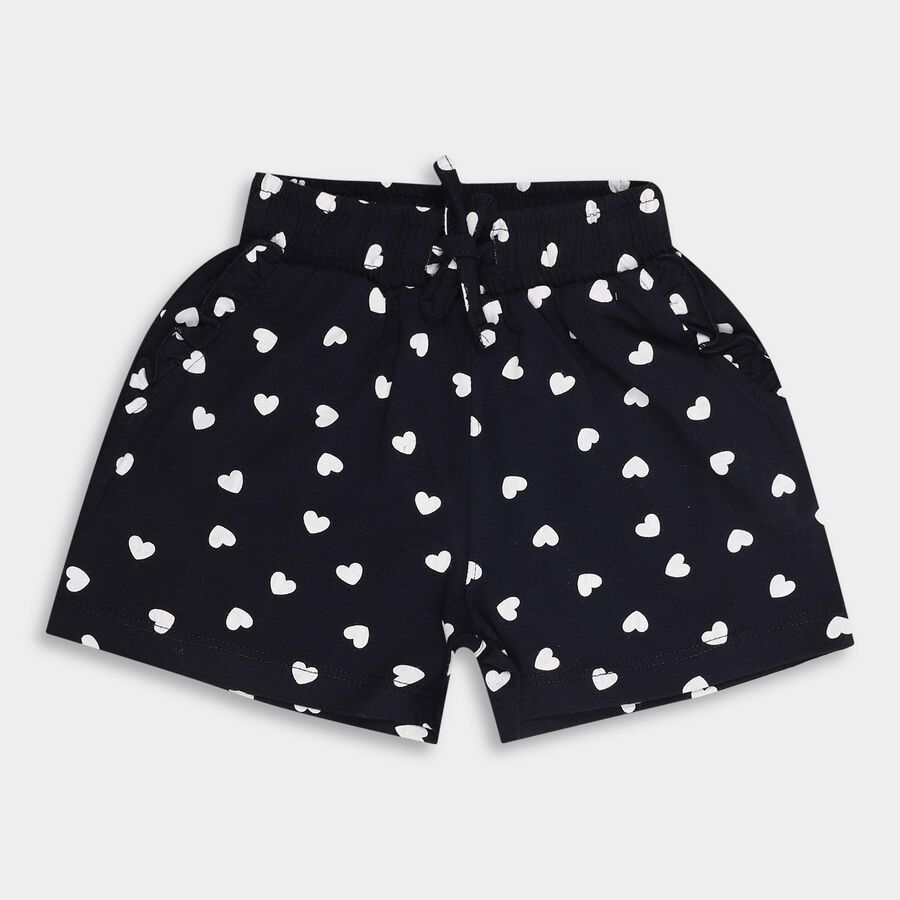Girls' Shorts, Navy Blue, large image number null
