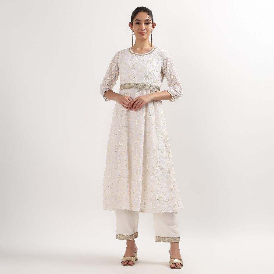 Ladies' Kurta , ऑफ व्हाइट, large image number null
