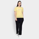 Ladies' Round Neck T-Shirt , खाकी, small